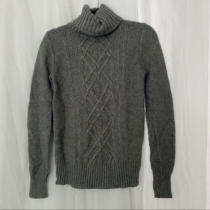J CREW Gray Turtleneck Sweater - size small
